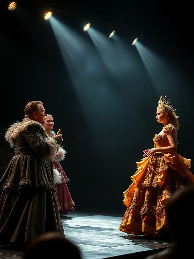 A photo of young people performing in a theatrical play at MAISON DE JEUNES, demonstrating their acting talents and stage presence.